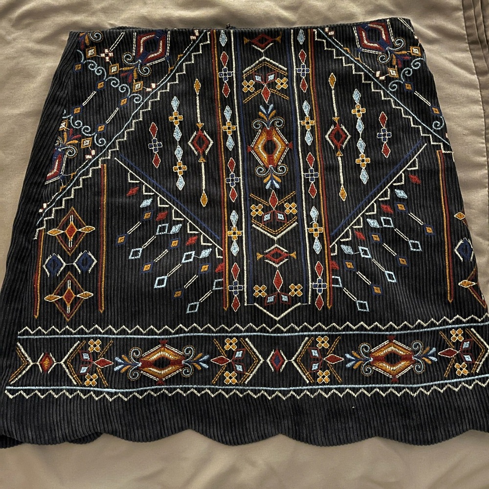 Blue Rain Pencil Skirt